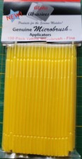 Hobby Needs ALPHA ABRASIVES 1351 Microbrush Applicators YELLOW fine 100 pack