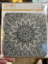 Simon Says Stamp Center Cut Burst Background Stamp