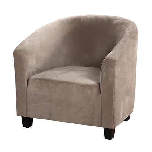 Stretch Club Sofa Chair Cover Living Room Tub Barrel 1 Seater Armchair Slipcover - Picture 8 of 34