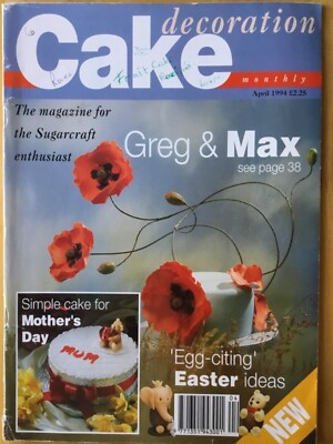CAKE DECORATION - APRIL 1994 - MOTHERS DAY CAKE  - EASTER IDEAS