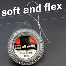 7 Strands 5-200lb Stainless Steel Wire Fishing Line Wire Spinner Leaders 11Yards