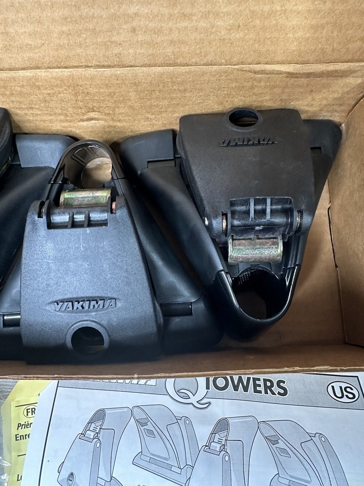 NEW Yakima Q Towers Round Bar Roof Rack, Set Of 4 00124 Qtower roof