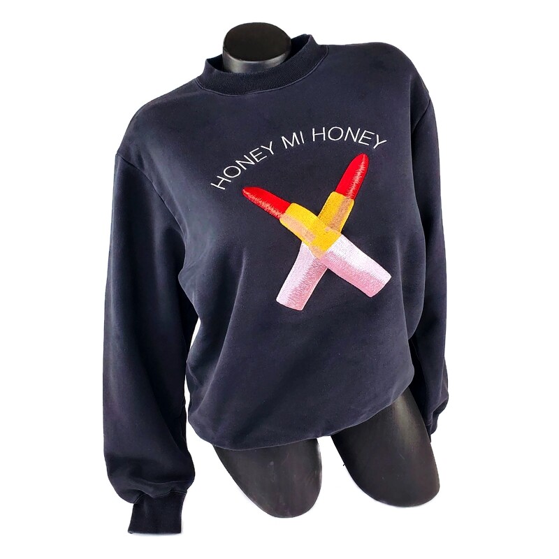 Honey Mi Honey sweatshirt with Classic Logo & Lipstick