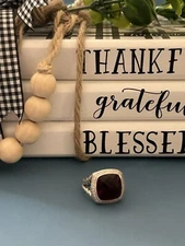 DAVID YURMAN Sterling Silver Garnet & Diamond 14mm Ring Size 7.25 BEAUTIFUL!