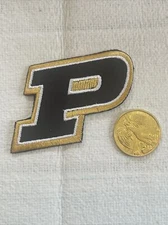 PU Purdue Boilermakers Vintage Embroidered Iron On Patch 2.25” X 2”