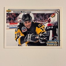 1992-93 Upper Deck - #412 Shawn McEachern - PENGUINS - BUY 2 GET 2 FREE