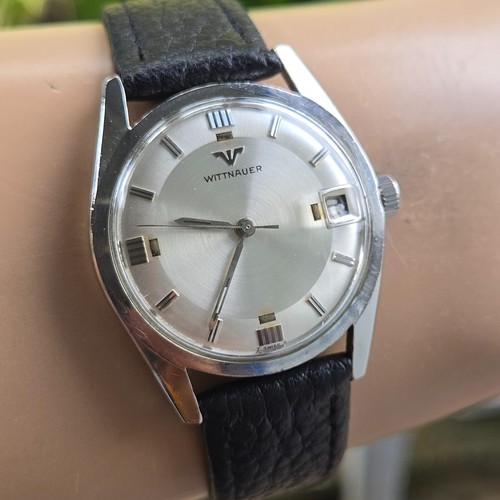 Vintage WITTNAUER men's manual wind watch C11WS2 Concentric dial swiss 1960s - Picture 9 of 22
