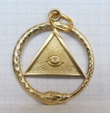 MEDAILLEN RELIGION UND SPIRITUALITÄT das allsehende Auge und Schlange 