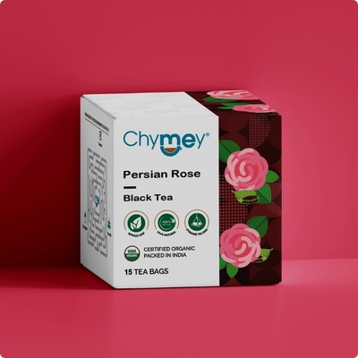 Chymey Organic Black Teas (Pyramid Tea Bags) (Persian Rose