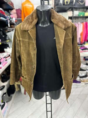 Giacca In Vera Pelle Bovina Uomo – Vintage, Morbida E Resistente, Per Moto, Lavoro O Feste, Colore Marrone