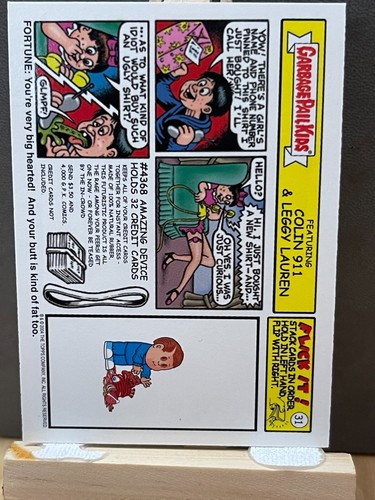 Garbage Pail Kids All New Series 3 Topps Sticker 14a Bob Gnarly - Picture 2 of 2