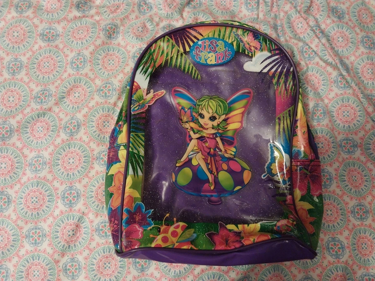 Vintage Lisa Frank Layla The Green Haired Butterfly Fairy Backpack | eBay
