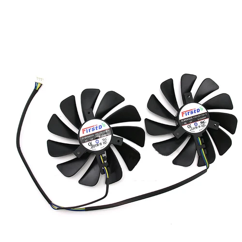 Pair Cooling Fan Radiator Coolers For XFX RX 5600XT 6GB RX5500 XT Graphics Card