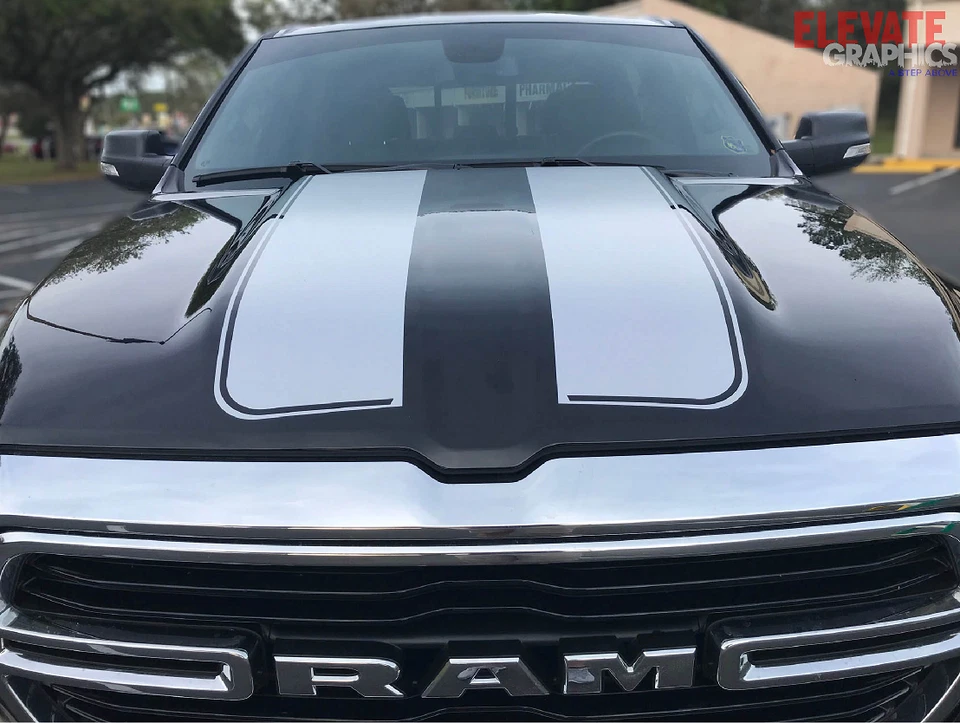 2019-2025 For Ram 1500 Decals Rally Hood Stripes Tailgate Graphics 3M Stickers - Изображение 4 из 4