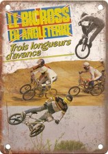 Vintage Bicross BMX Magazine Photo Spread Reproduction Metal Sign B578