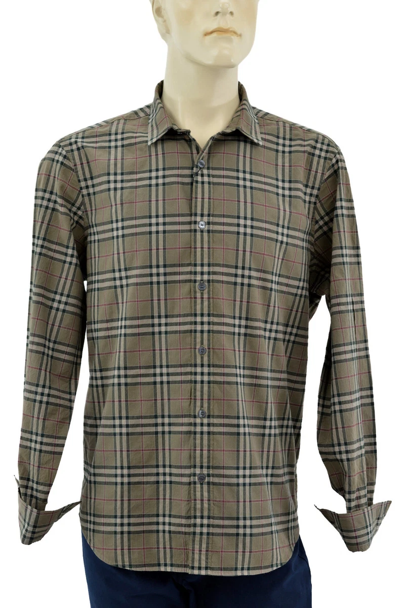 Burberry khaki clearance shirt