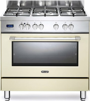 De Longhi Cucina a Gas 5 Fuochi Forno Elettrico Ventilato Grill 90x60 cm  PRO96MC | eBay