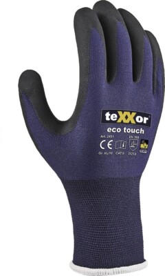 teXXor Nylon-Strickhandschuhe Eco Touch  (12 Stück) 2451