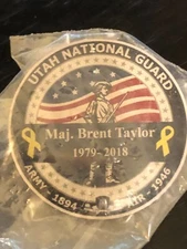 Vintage Collectible Utah Natl Guard Color Metal Pinback Lapel Pin Hat Pin
