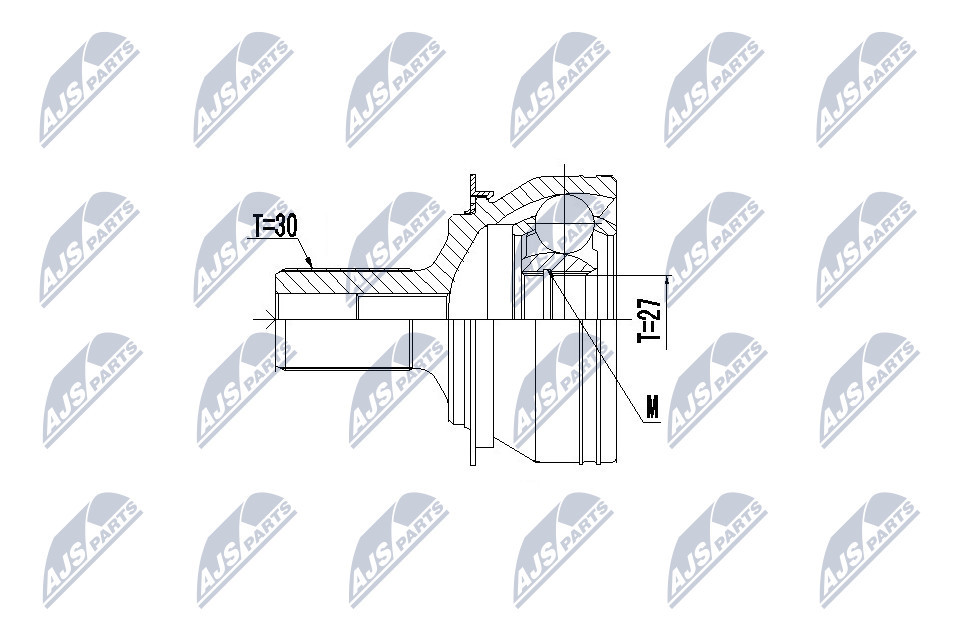 NTY Drive Shaft Joint Set NPZ-ME-022 For Mercedes-Benz Front Axle Left/Right - Image 9