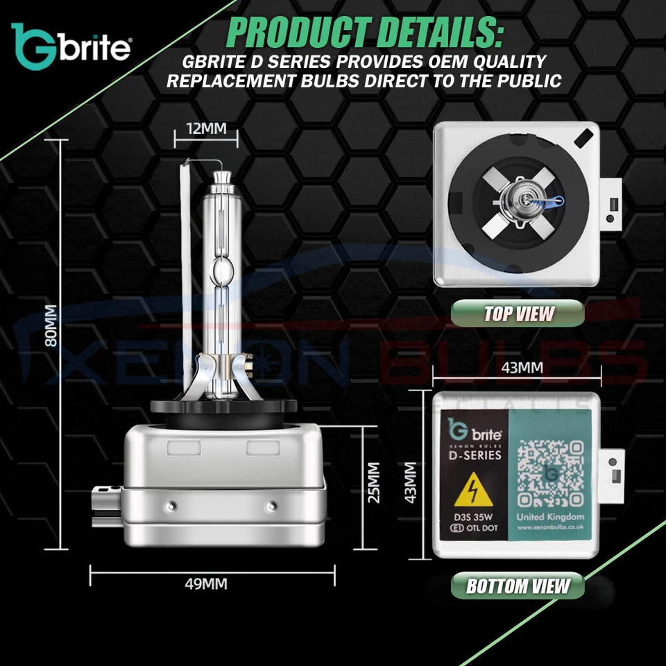 2x D3S 66340 6000K Bombilla Xenón Audi A5 S5 A6 S6 Q5 Q7 S4 Volvo SAAB Jaguar sline Foto 3 de 4