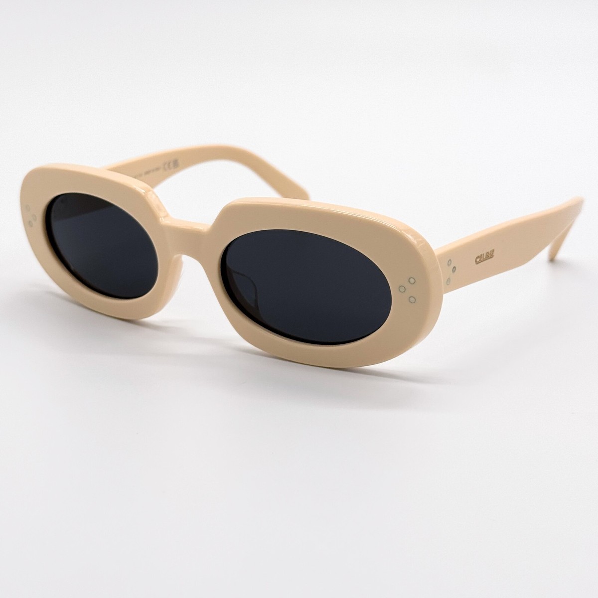 NEW CELINE CL40276U 25A WOMEN IVORY SMOKE SUNGLASSES CELINE 