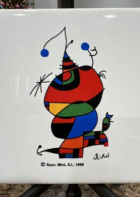 Joan Miro 4.25” X 4.25” Surrealism Tile | eBay