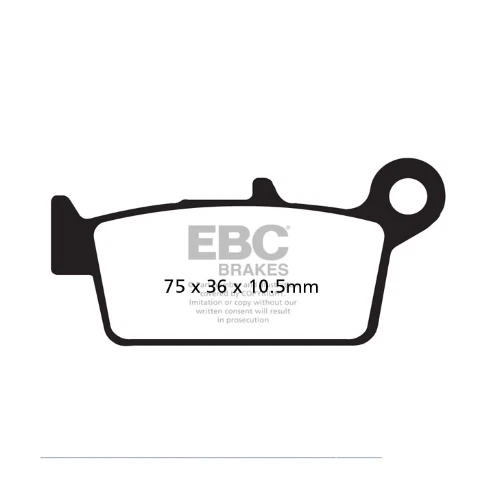 Se adapta a las pastillas de freno traseras EBC FA131TT Supermotard 2003 - 2006 gasolina sm 125 2t    Foto 2 de 3