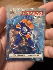 Upper Deck Series 1 Breaking News Leon Draisaitl #BN-29 Oilers 2024-25