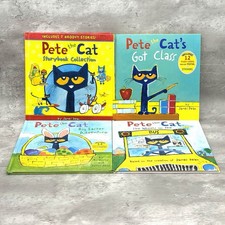 Lot of 4 Pete the Cat Paperback/Hardcover Books James Dean/Eric Litwin Random