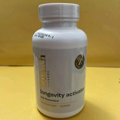 Zenith Labs Longevity Activator w/ Resveratrol 60 Capsules Supplement Pack of 5