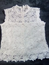 Nanette  Lepore Woman Lined Laced Tank Top Size M