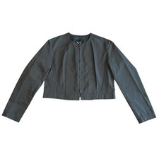Y's Yohji Yamamoto Dark Gray Lightweight Thin Zip Up Short Jacket Made in Jap