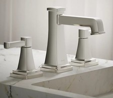 KOHLER 27399-4K-SN RIFF WIDESPREAD BATHROOM SINK FAUCET, Vibrant Polished Nickel