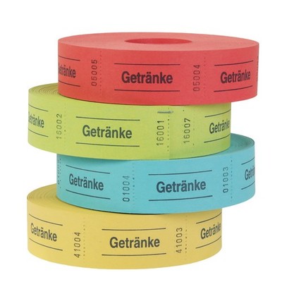 Herlitz Bon-Rolle Getränkemarken Wertmarke Biermarken Bons Marken Abriss Bon