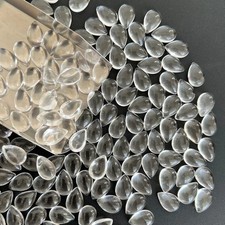 AAA Natural Crystal Quartz Cabochon PeAAR Shape Loose Gemstone