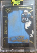 🔥🔥2016 Derrick Henry Black Gold Football RPA 125/225 Card# 83