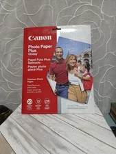 Canon Photo Paper Plus Glossy II 8.5"x11" 20 Sheets High Quality PP-301 Inkjet