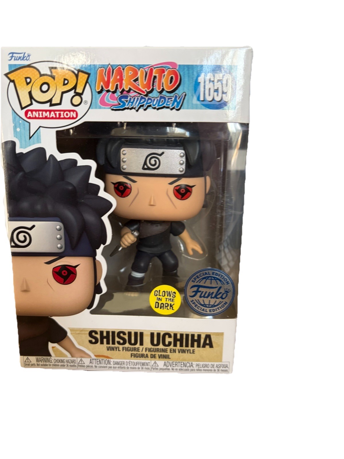 Funko Pop! Naruto Shisui Uchiha Figure #1659 Glow In The Dark