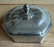 Pierre Deux Pewter Decorative Trinket Box France Les Etains