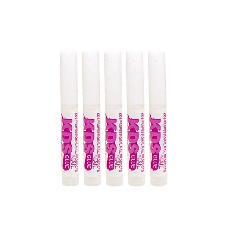5 Pcs  Nail Tip Glue - Adhesive Super Bond for Acrylic Nails Tips - 0.07 Oz for