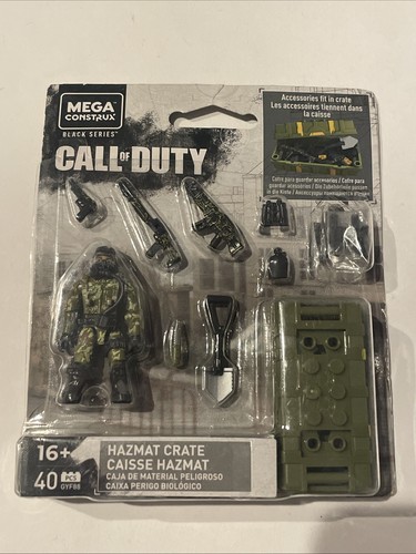 New Mega Construx Black Series Call Of Duty Hazmat Crate & Soldier GYF88 Figure - Picture 1 of 4