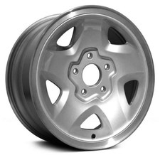 For Chevy S10 94-97 Alloy Factory Wheel 5-slot Silver W Machined Lip 15x7 Alloy