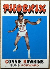 1971-72 Topps Connie Hawkins #105 Phoenix Suns HOF Vintage NBA EX