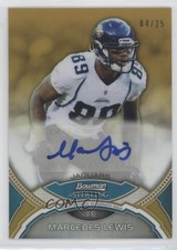 2011 Bowman Sterling Auto Gold Refractor 4/25 Marcedes Lewis #BSA-MLE Auto 0b2