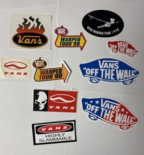 VANS WARPED TOUR Rare Vintage 10 sticker lot skateboarding punk hardcore 1998