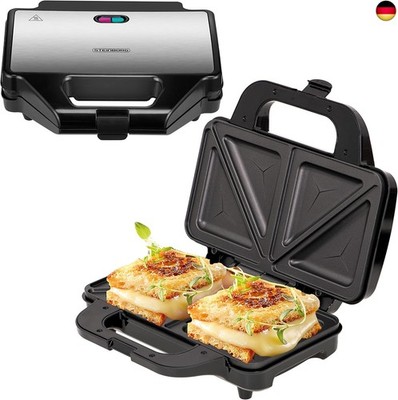 Steinborg XXL Sandwichmaker | 4 Sandwichecken | Cool-Touch-Gehäuse | 