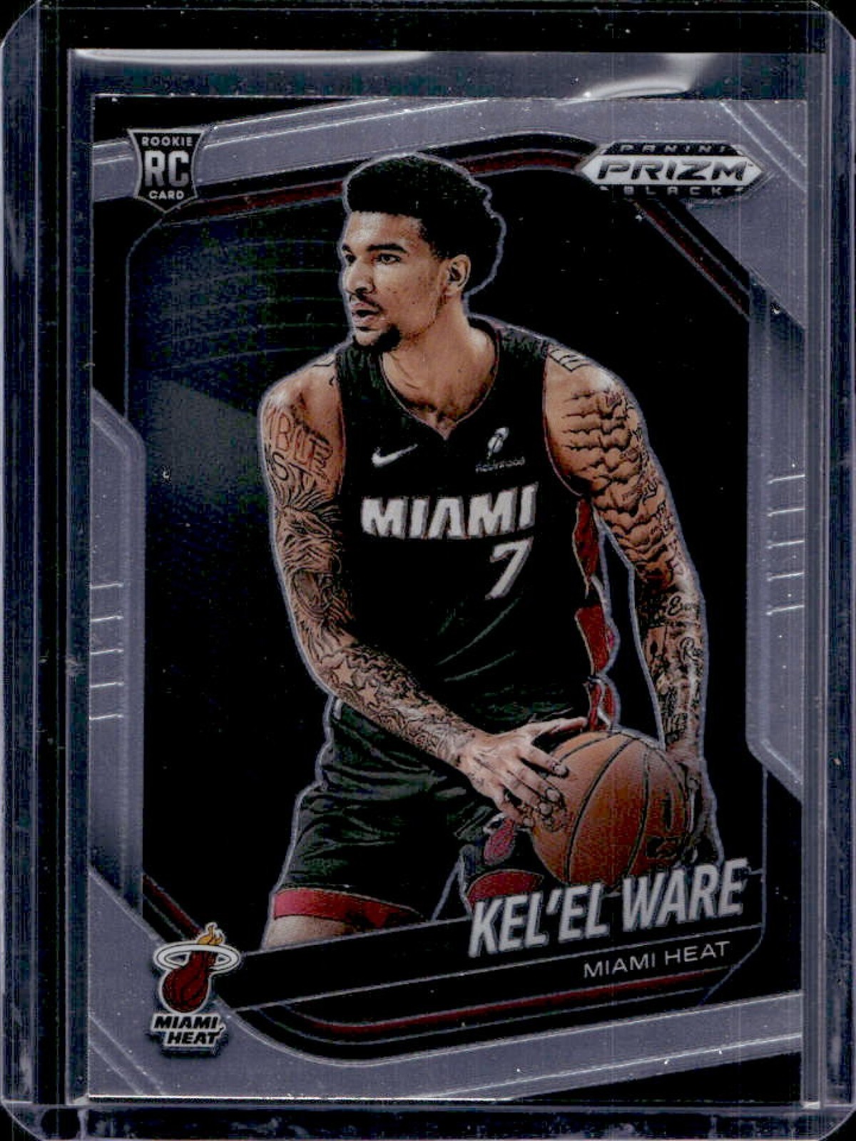 2024-25 Prizm Black Kel'el Ware RC Rookie #156 Heat