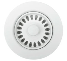 Blanco 441096 3-1/2" Plastic Disposal Flange and Basket Strainer - White