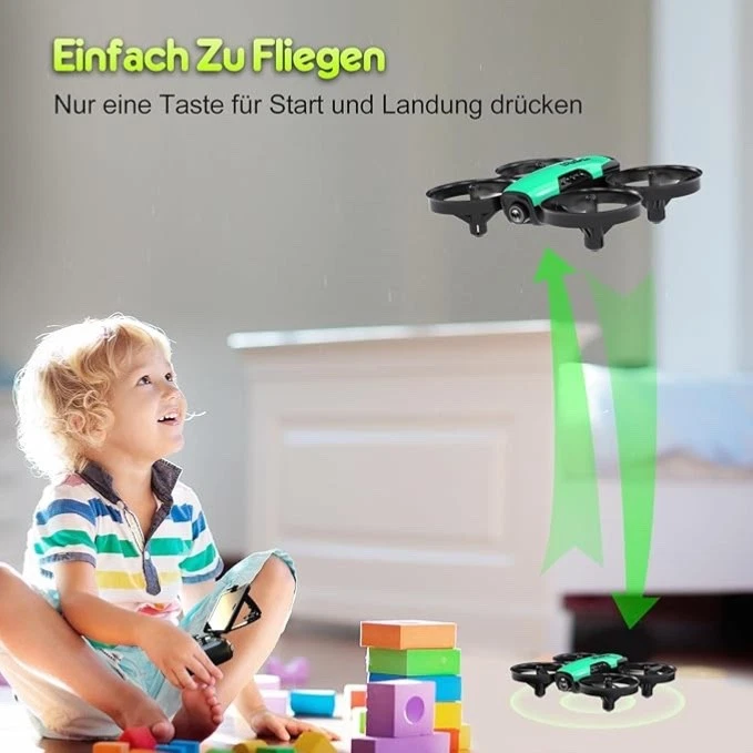 Drohne mit Kamera als Geschenk für Kinder Mini Drohne Ferngesteuert mit Video - Bild 4 von 4